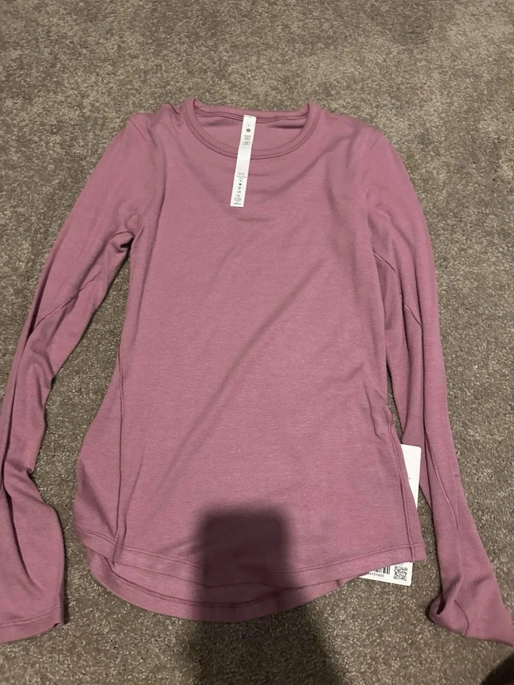 lululemon athletica Long Sleeve Crew Top - Mauve Pink